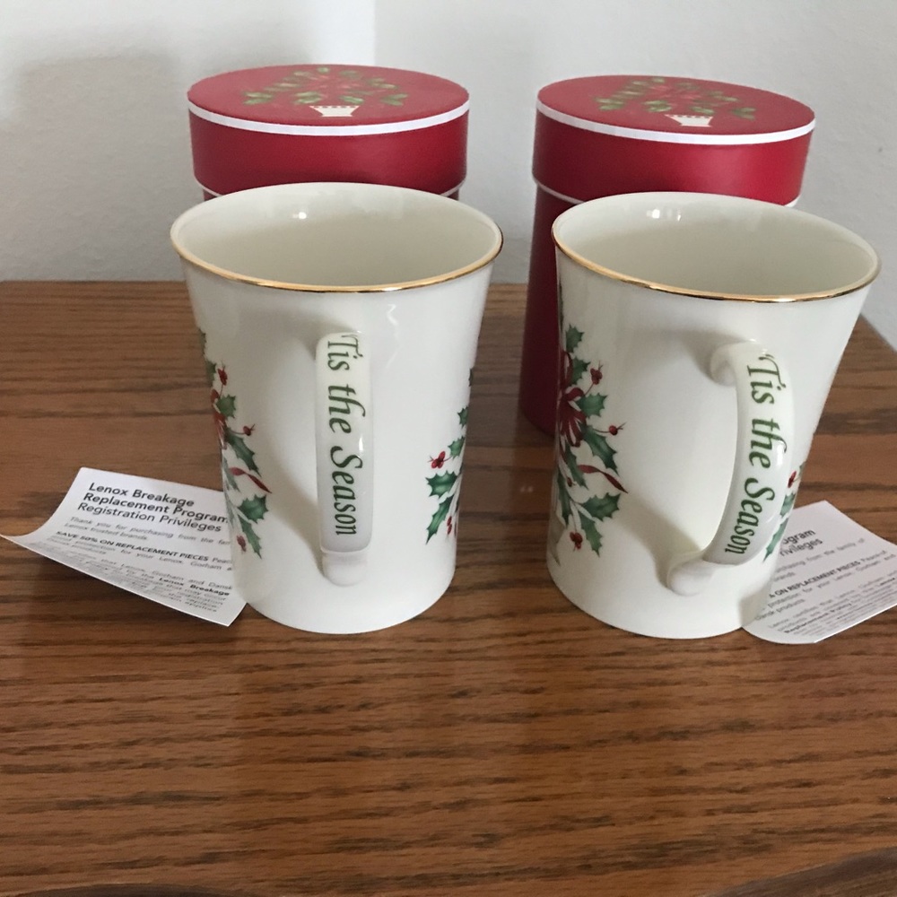 ‼️SALE‼️Vintage Lenox Christmas Mugs With Boxes - Picture 4 of 14